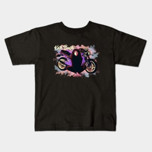 Retro Bike Kate Bush Fanart Design Kids T-Shirt